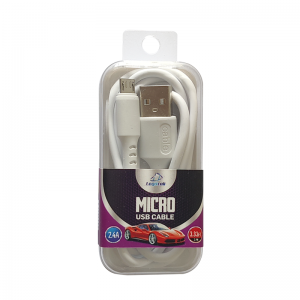 1M 3.33FT WHITE MICRO USB CABLE / (24PCS/Inner Box)