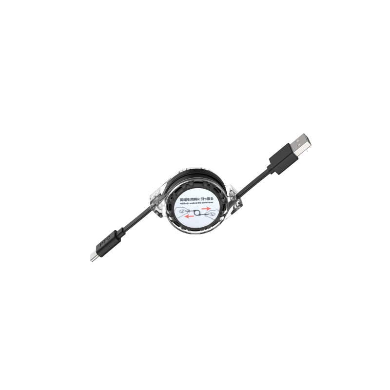 Retractable 2.4A USB A to C Cable