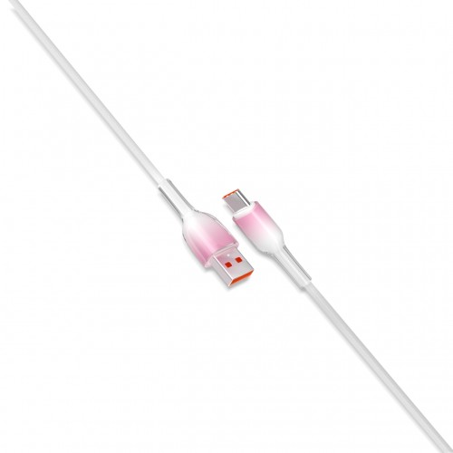 Glacier Pink 2.4A USB A to C Cable