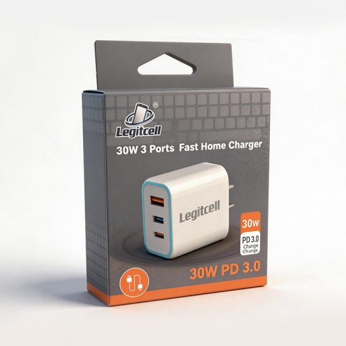 30W 3 Ports Fast Home Charger