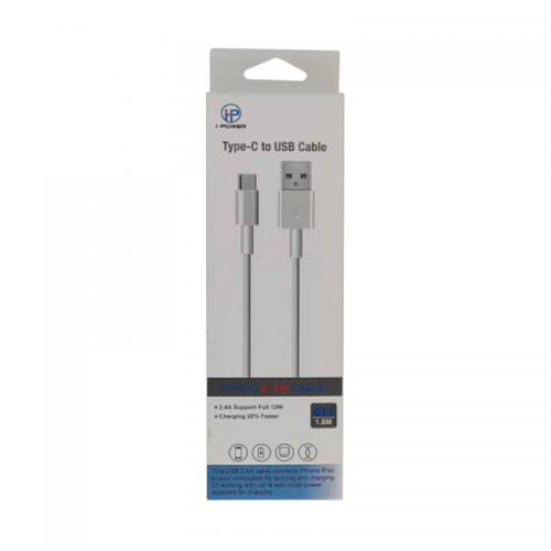 6FT 2.4A Type-C to USB CABLE
