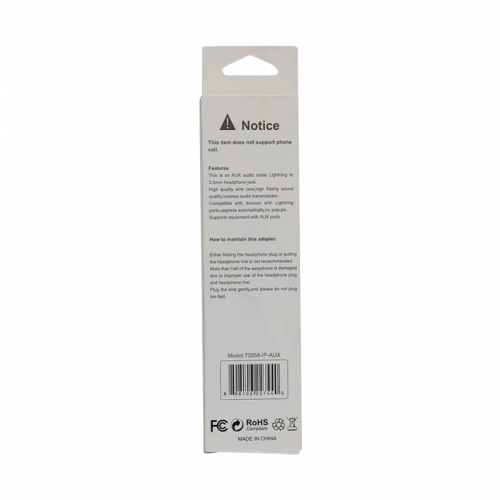 Lightning to 3.5 AUX Audio Adapter Cable
