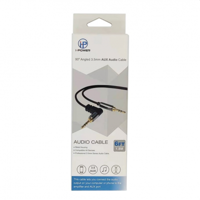 90°Angled 3.5mm AUX Audio Cable 