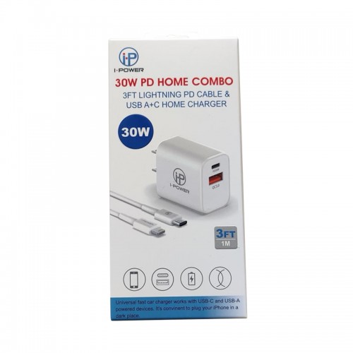 30W PD HOME CHARGER COMBO