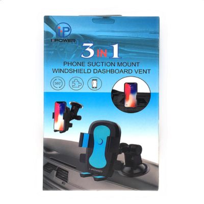 3 in 1 PHONE SUCTION MOUNT WINDSHIELD DASHBOARD VENT 